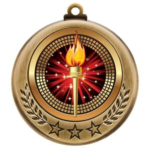 Victory Torch Award Sports Medal