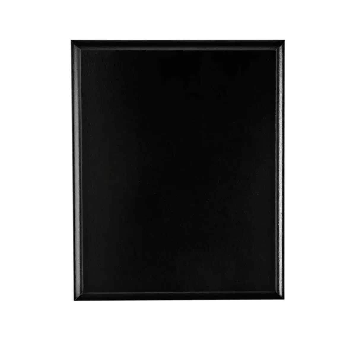 black wood plaque