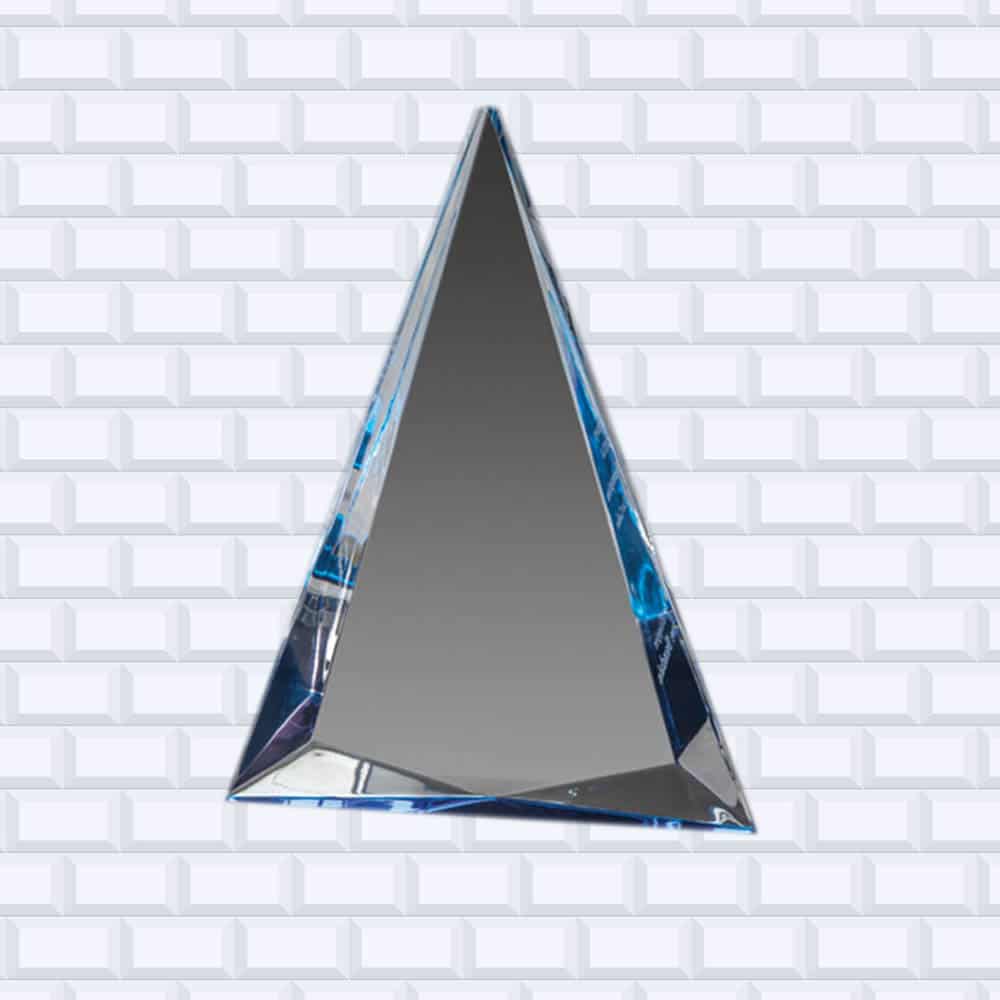 Prism Series, Foil Edge Acrylic Pyramid