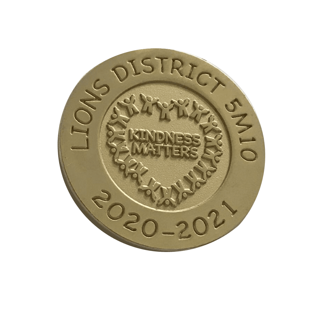 Custom challenge coins lions international