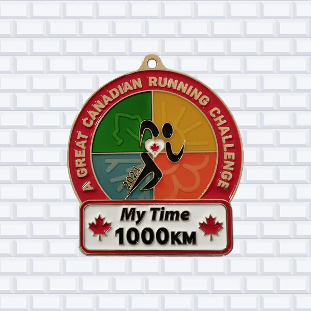 running race medals 1000km