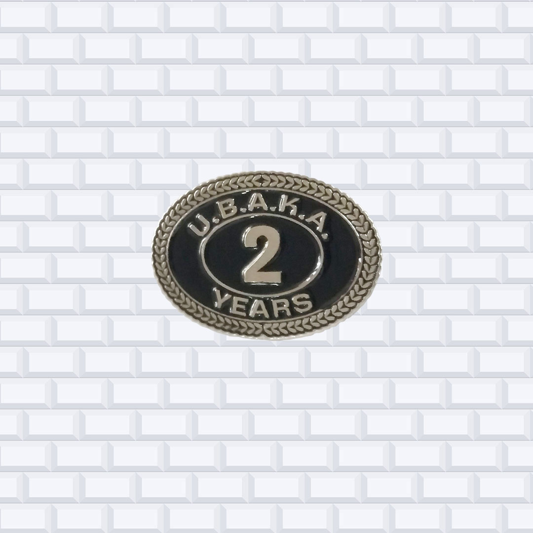 die cast years service lapel pin