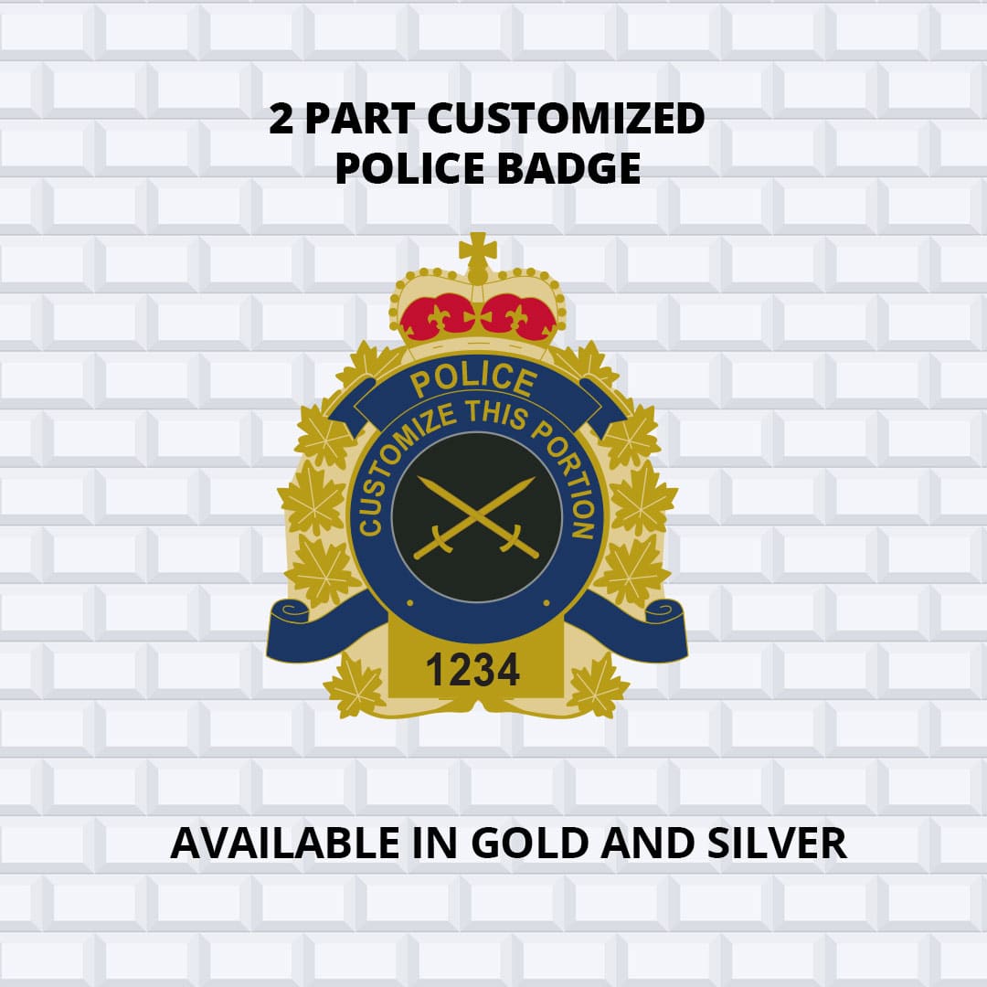 custom Canadian police badge