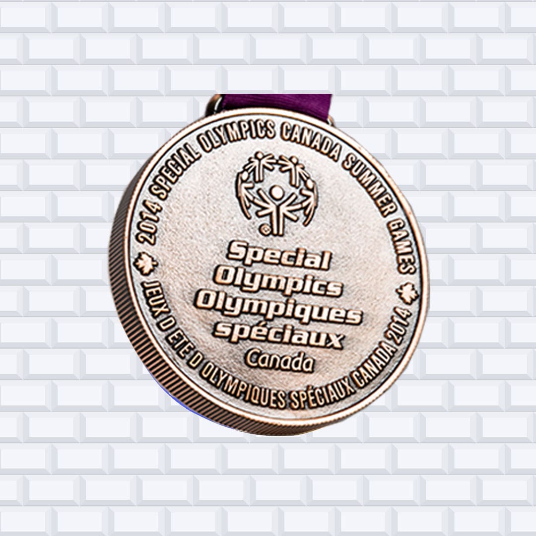 custom die cast 5mm thick special olympics medal